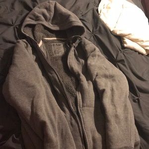 Urban Pipeline Grey zip up hoodie.